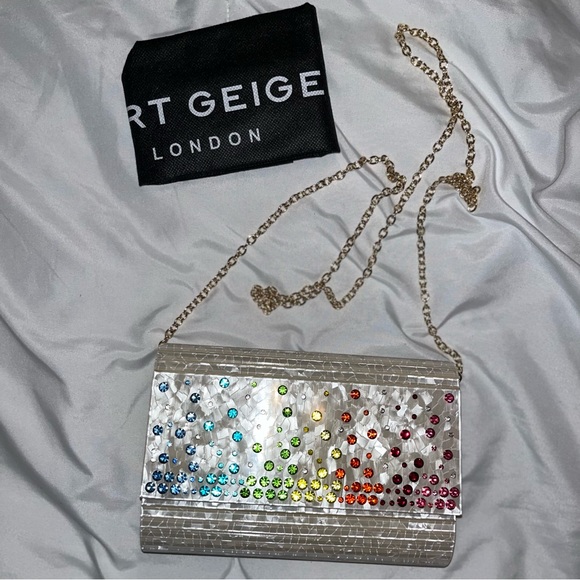 Kurt Geiger Crystal Embellished Party Clutch *BRAND NEW* *NWT* - Picture 5 of 7
